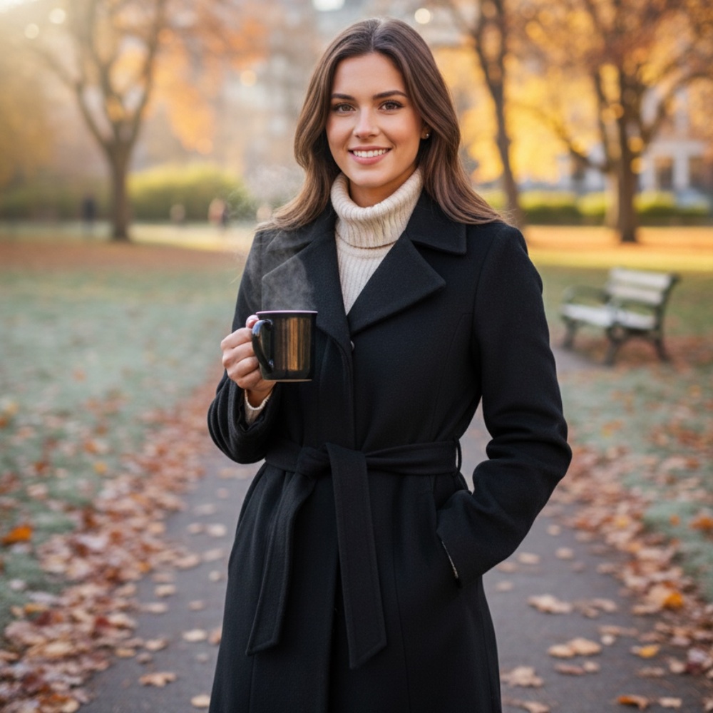 SOLD Vintage Le Chateau Virgin Wool/ Cashmere Coat